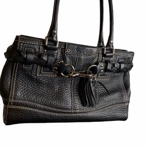 Black coach handbag